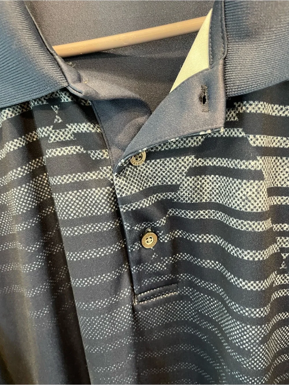 Jack Nicklaus staydri pair of golf polo shirts black gray/navy gray men’s XL